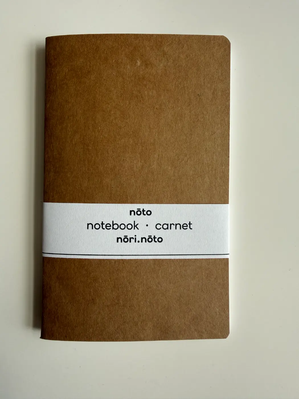 Nōto Teīban kraft notebook — Quiet materials. Ready every day.