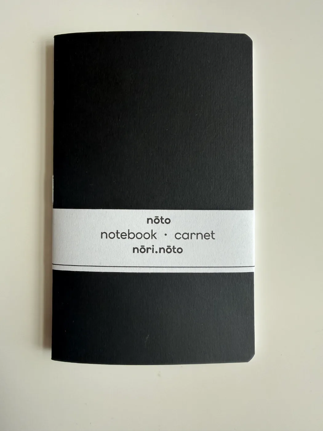 Black matte Nōto Teīban notebook